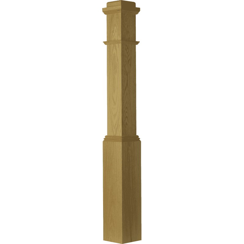 4091 Box Newel Post 6 1/4 Inch x 55 Inch