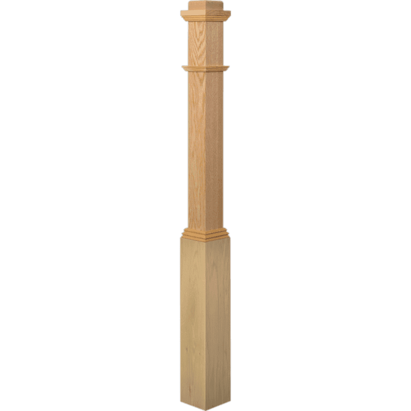 4491 Box Newel Post 5 Inch x 55 Inch
