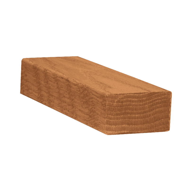 Plain Rectangular wood handrail 2-5/8""