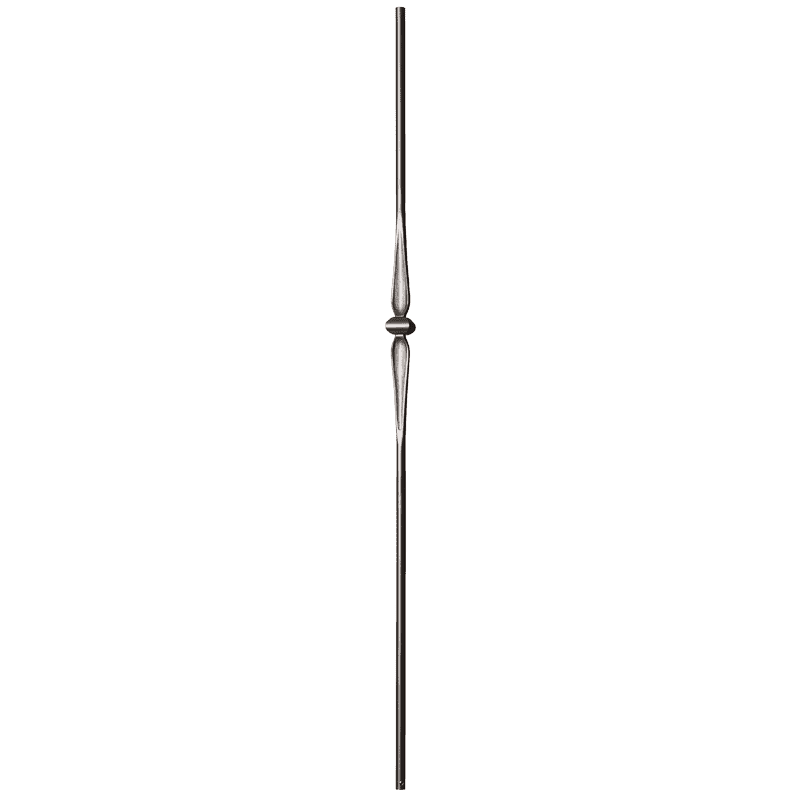 9069RB Single Knuckle with Round Spoons Iron Balusters 9/16 Inch