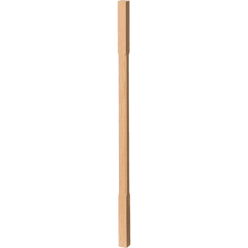 C-5034 Chamfered Edge 1.25 Inch Square Elegant Rise Baluster