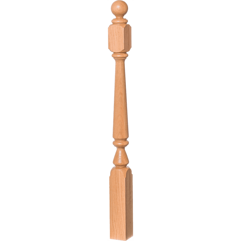 Ohio Style 5 Inch Block Top Newel Post