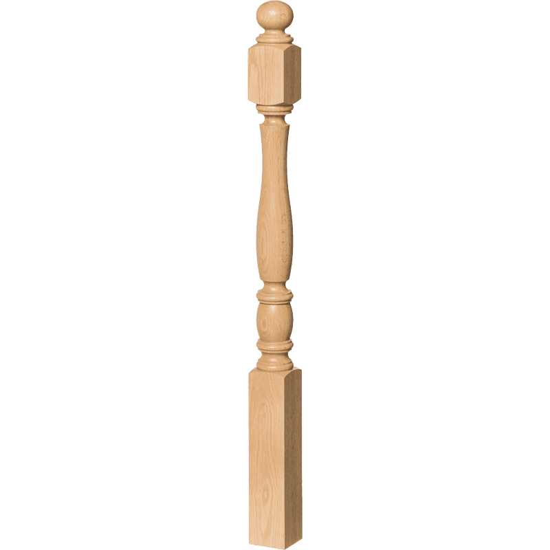 Utah Style 5 Inch Block Top Newel Post