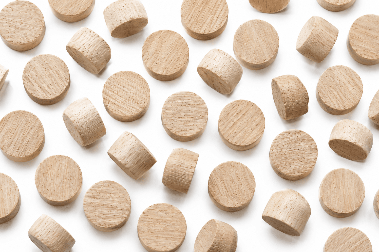 1/2" face grain wood plugs pack of 25