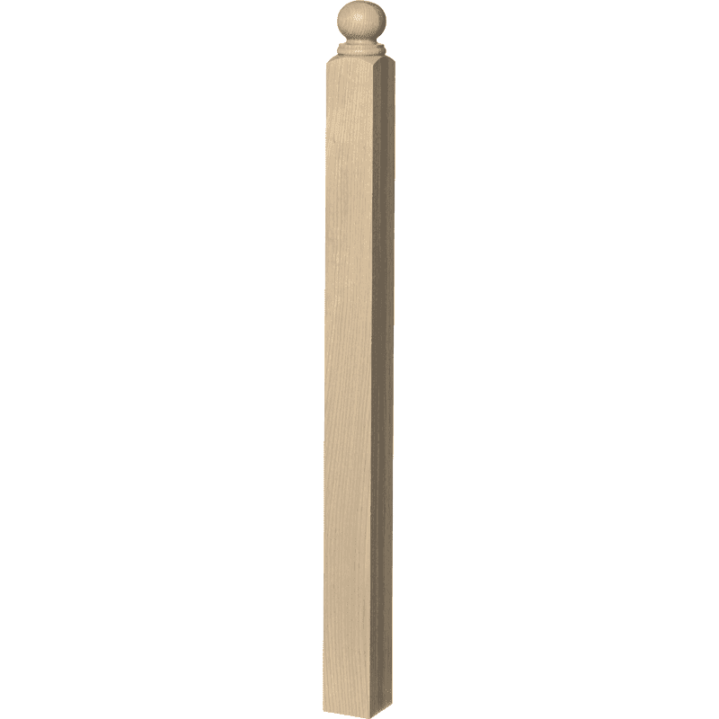 4004BT Ball Top 3.5 Inch Blank Newel Post main view