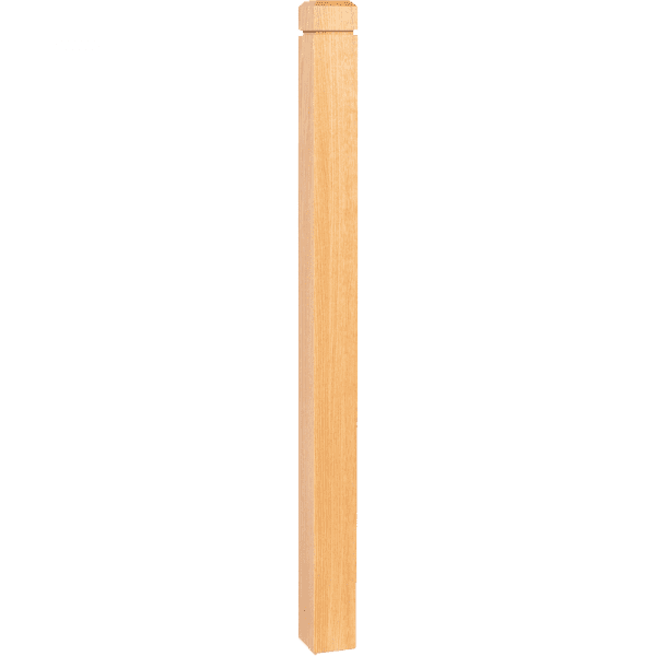 Notched Top With Chamfered Head Blank Newel