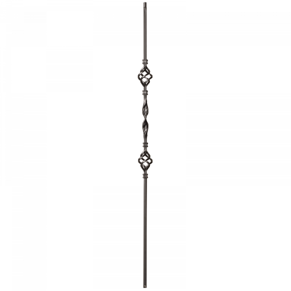 9013RS Single Ribbon and Double basket Iron balusters 1/2" bar