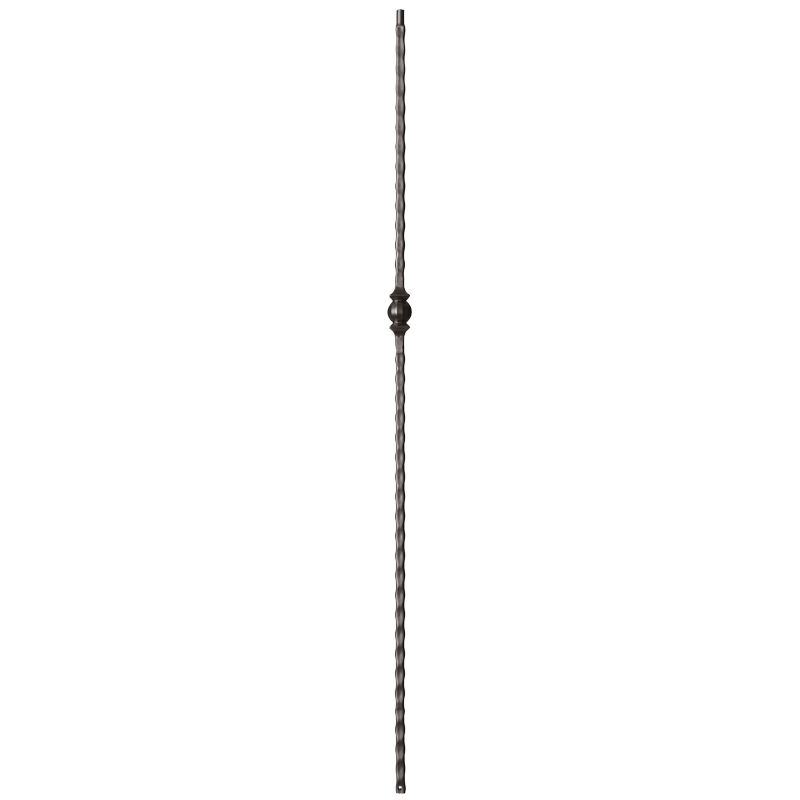 9032HF Single ball with hammered Face Iron balusters 9/16"