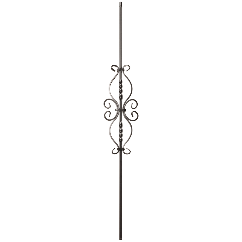 9055SS French Scroll Iron balusters 1/2" bar