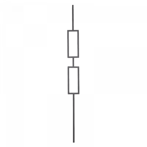 9091CS Double Rectangle Iron balusters 1/2" bar