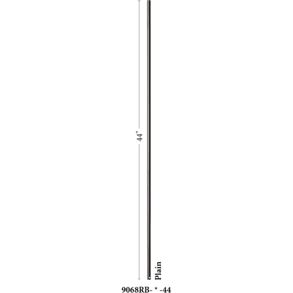 9068RB Round Bar Iron balusters 9/16"