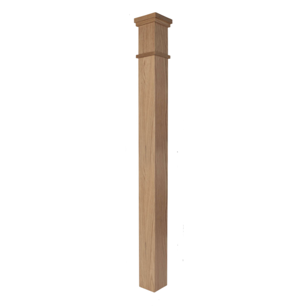 MP4375 Mission box newel post 4 3/4" x 55"