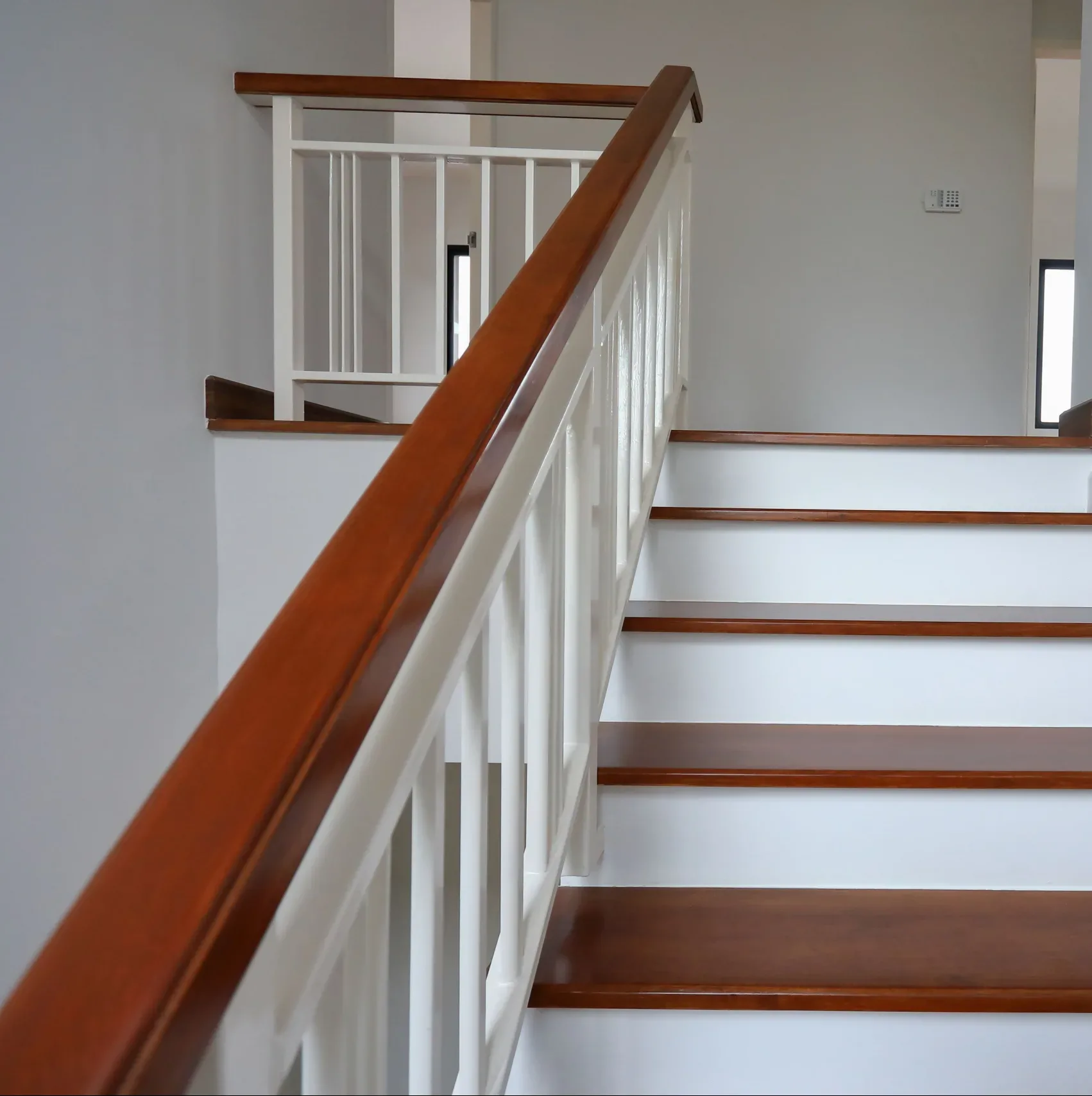red oak handrail